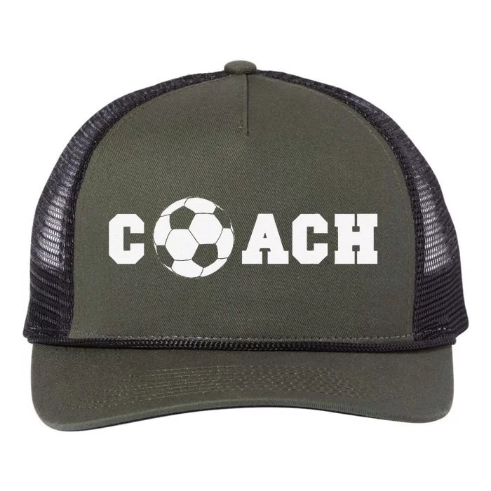 Soccer Coach Coaching Staff Retro Rope Trucker Hat Cap