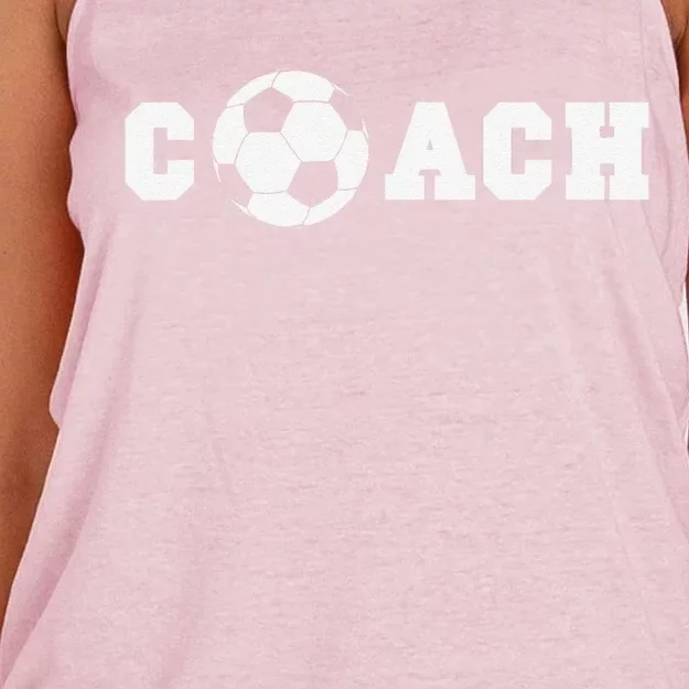 Soccer Coach Coaching Staff Women's Knotted Racerback Tank