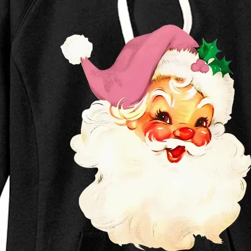 Santa Claus Christmas Design Women's Fleece Hoodie