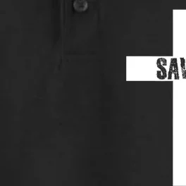 Saved Cross Christian Inspirational Design Dry Zone Grid Performance Polo