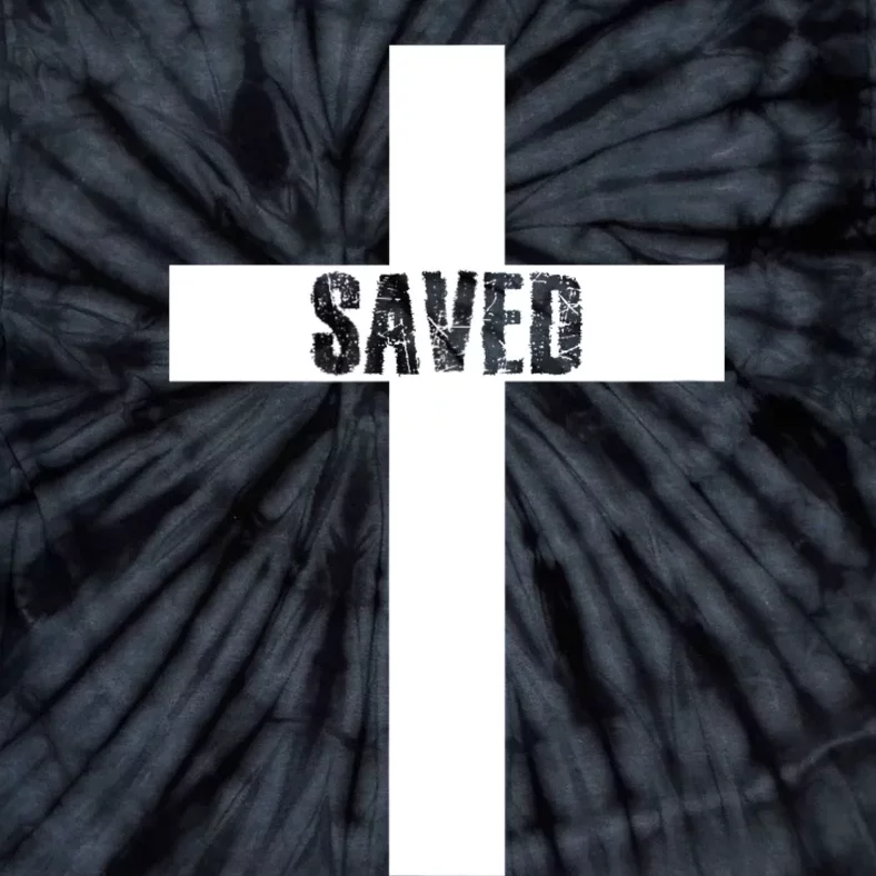 Saved Cross Christian Inspirational Design Tie-Dye T-Shirt