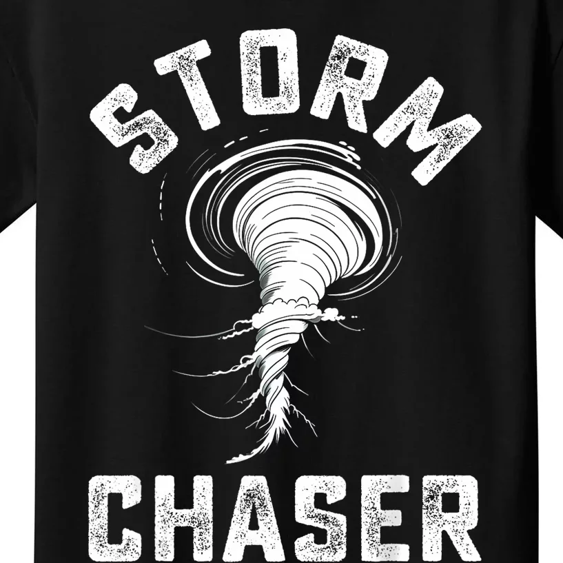 Storm Chaser Costume Tornado Twister Chasers Kids T-Shirt