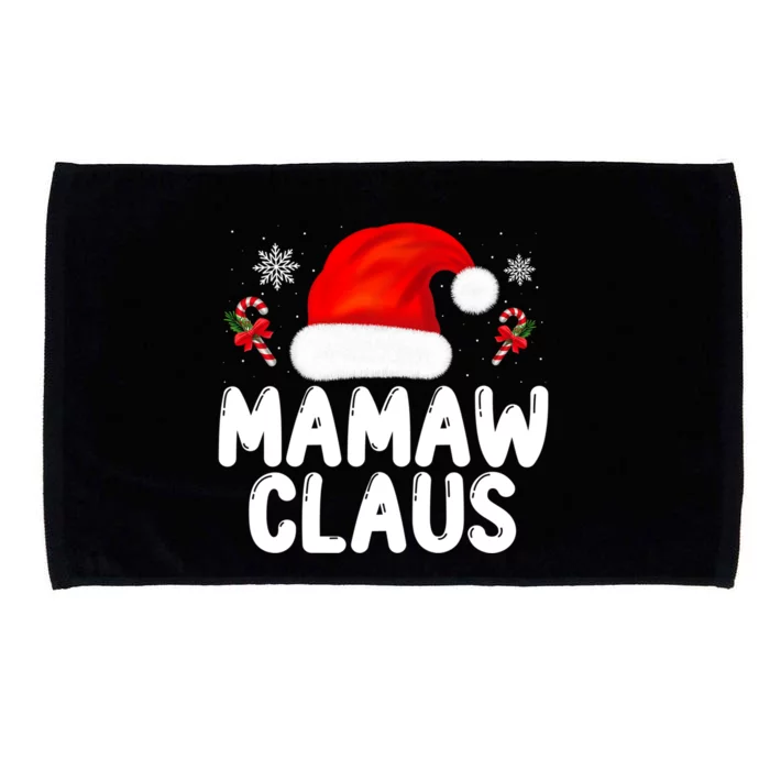 Santa Claus Costume Christmas Holiday Humor Mamaw Claus Great Gift Microfiber Hand Towel