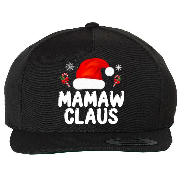 Santa Claus Costume Christmas Holiday Humor Mamaw Claus Great Gift Wool Snapback Cap