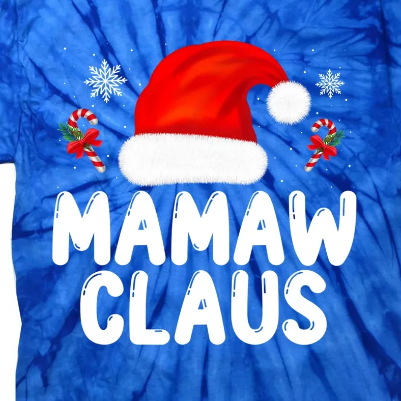 Santa Claus Costume Christmas Holiday Humor Mamaw Claus Great Gift Tie-Dye T-Shirt