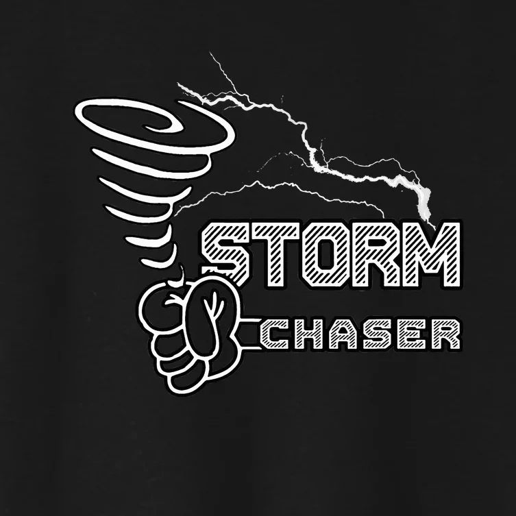 Storm Chaser Cool Electric Lightning Tornado Weather Women's Crop Top Tee