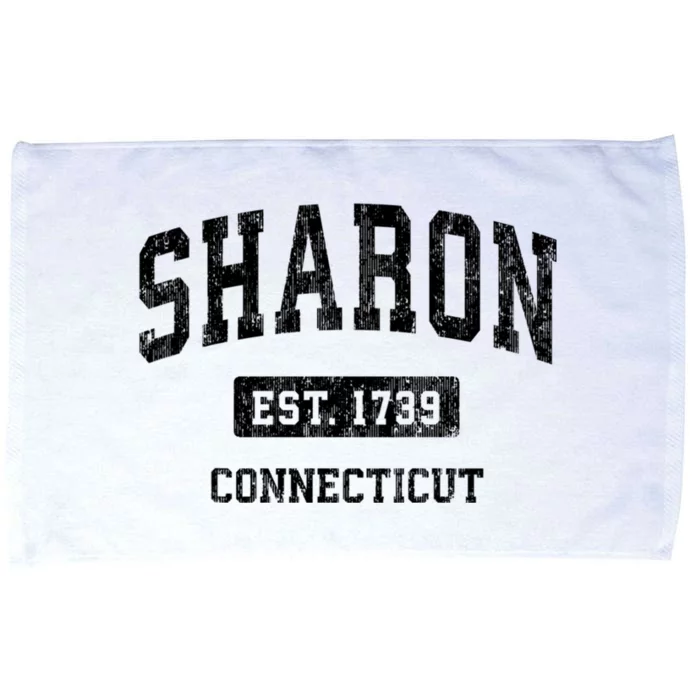 Sharon Connecticut Ct Vintage Athletic Sports Microfiber Hand Towel