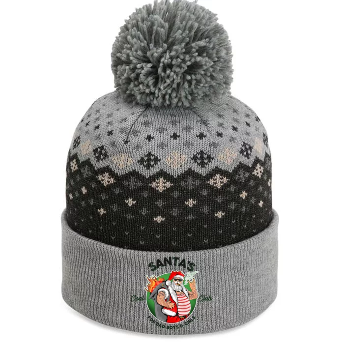 Santa's Coal Club For Bad Boys And Girls The Baniff Cuffed Pom Beanie