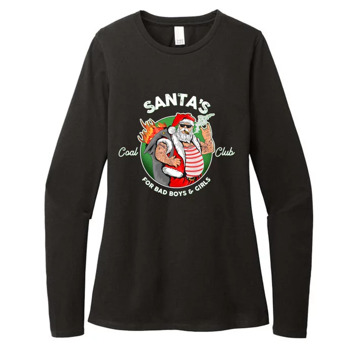 Santa's Coal Club For Bad Boys And Girls Womens CVC Long Sleeve Shirt