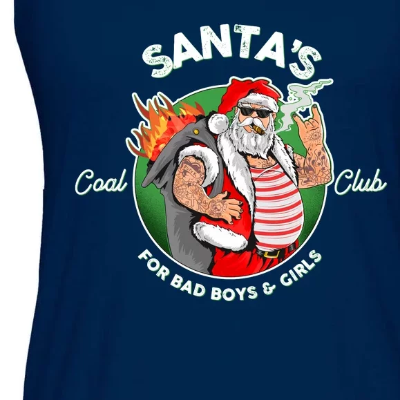 Santa's Coal Club For Bad Boys And Girls Ladies Essential Flowy Tank