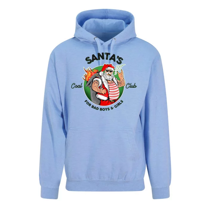 Santa's Coal Club For Bad Boys And Girls Unisex Surf Hoodie