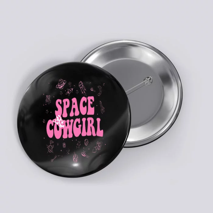 Space Cowgirl Costume For  Retro Groovy 70s Button