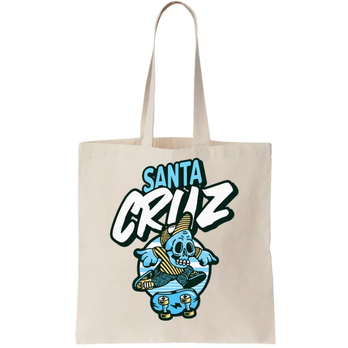 Santa Cruz California Vintage Skeleton Tote Bag