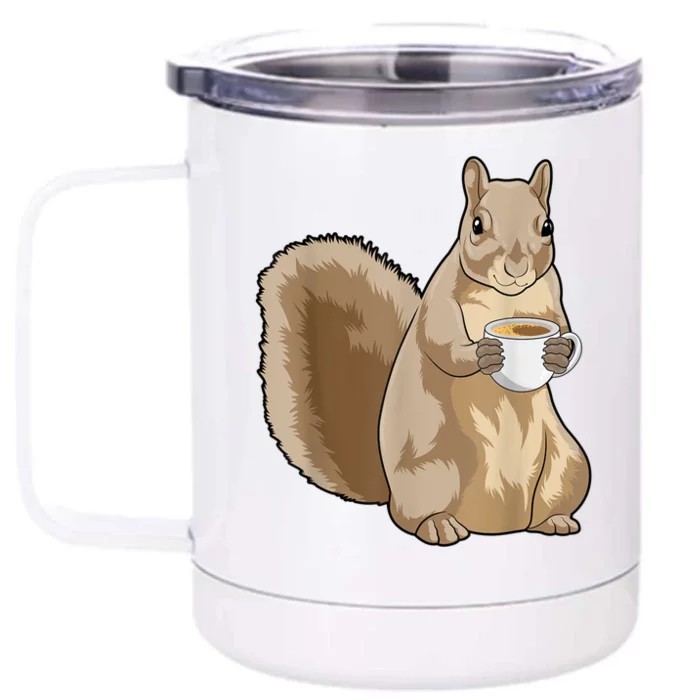 Squirrel Coffee Cup Front & Back 12oz Stainless Steel Tumbler Cup