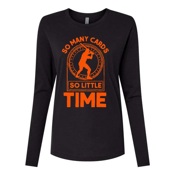 Sports Card Collector Womens Cotton Relaxed Long Sleeve T-Shirt