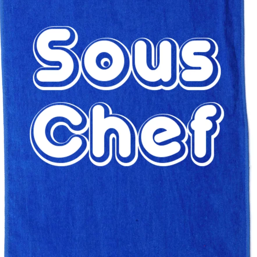 Sous Chef Cooking Kitchen Gift Restaurant Funny Cook Gift Platinum Collection Golf Towel