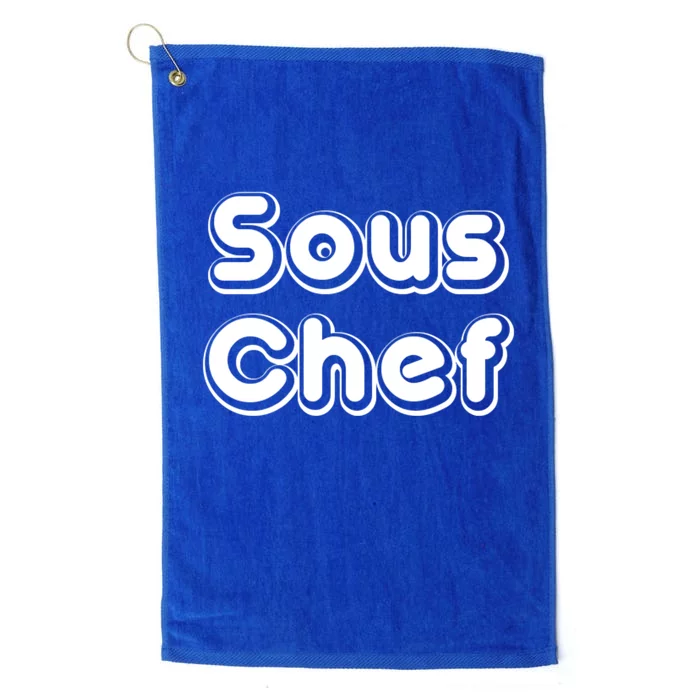 Sous Chef Cooking Kitchen Gift Restaurant Funny Cook Gift Platinum Collection Golf Towel