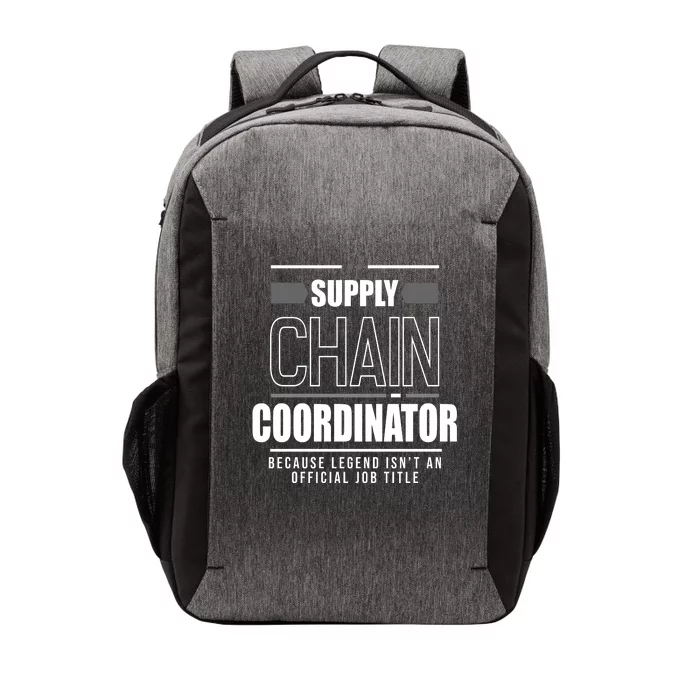 Supply Chain Coordinator Legend Job Title Vector Backpack