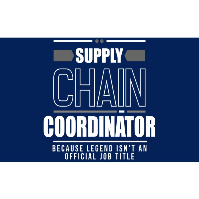 Supply Chain Coordinator Legend Job Title Bumper Sticker