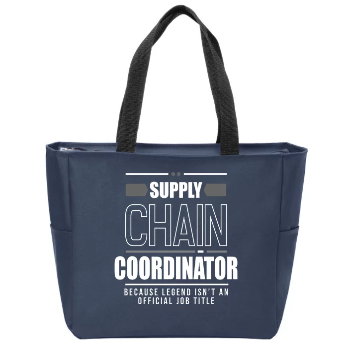 Supply Chain Coordinator Legend Job Title Zip Tote Bag