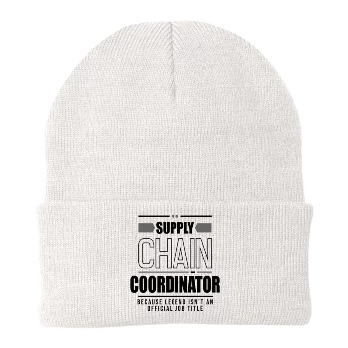 Supply Chain Coordinator Legend Job Title Knit Cap Winter Beanie