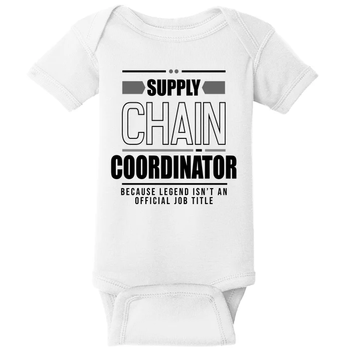 Supply Chain Coordinator Legend Job Title Baby Bodysuit