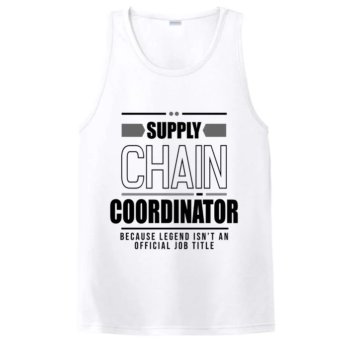 Supply Chain Coordinator Legend Job Title Performance Tank