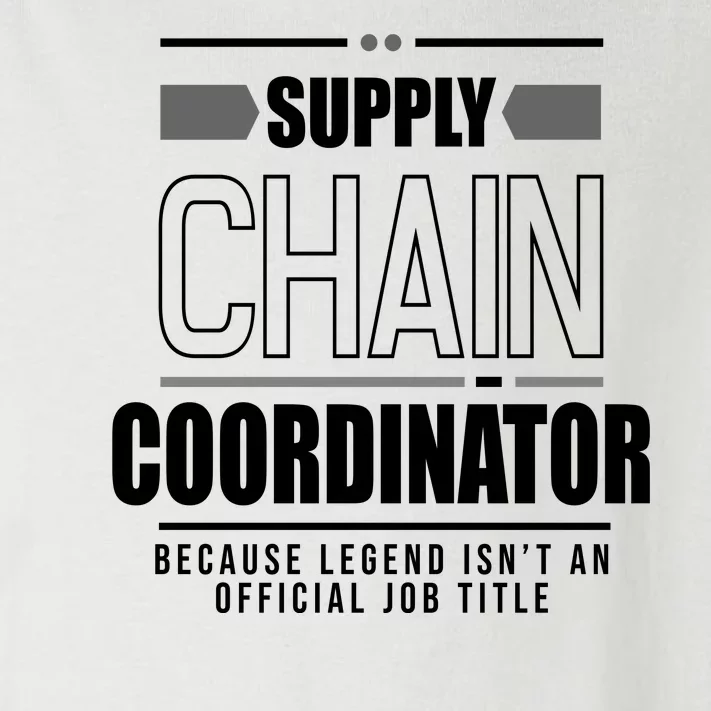 Supply Chain Coordinator Legend Job Title Toddler Long Sleeve Shirt