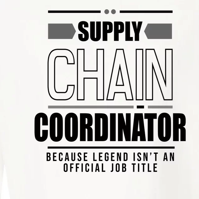 Supply Chain Coordinator Legend Job Title Cropped Pullover Crew