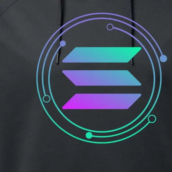 Solana Crypto Coin Currency Performance Fleece Hoodie