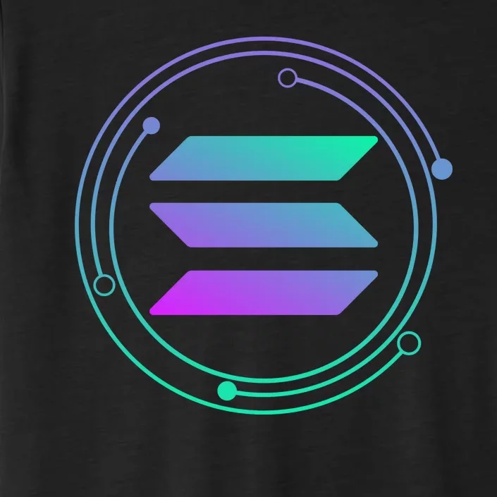 Solana Crypto Coin Currency ChromaSoft Performance T-Shirt