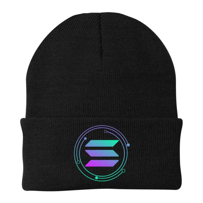 Solana Crypto Coin Currency Knit Cap Winter Beanie