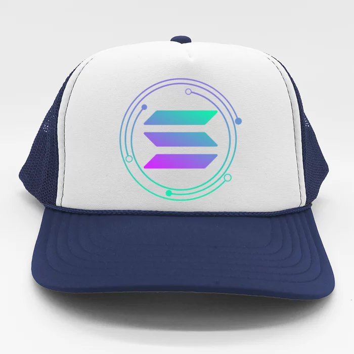 Solana Crypto Coin Currency Trucker Hat