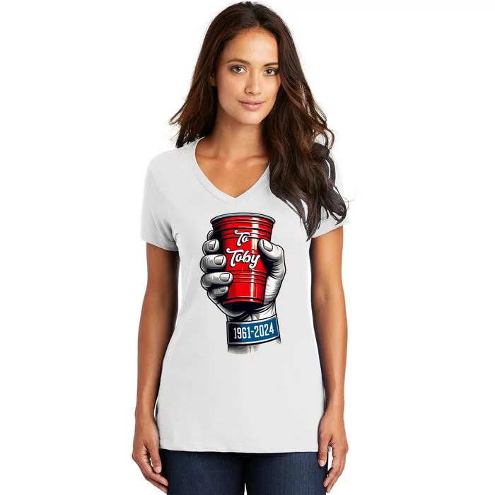 Solo Cup Cheers To Toby Red Solo Cup Women's V-Neck T-Shirt