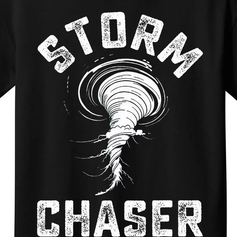 Storm Chaser Costume Tornado Twister Chasers Kids T-Shirt