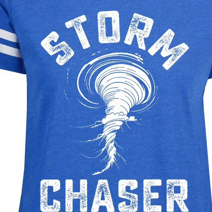 Storm Chaser Costume Tornado Twister Chasers Enza Ladies Jersey Football T-Shirt