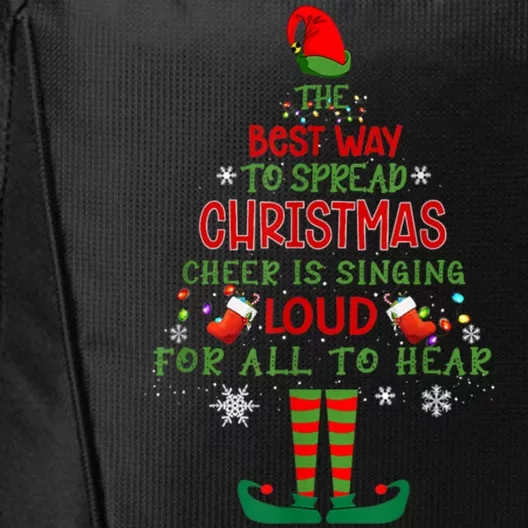 Spread Christmas Cheer Sing Out Loud Funny Festive Christmas City Backpack