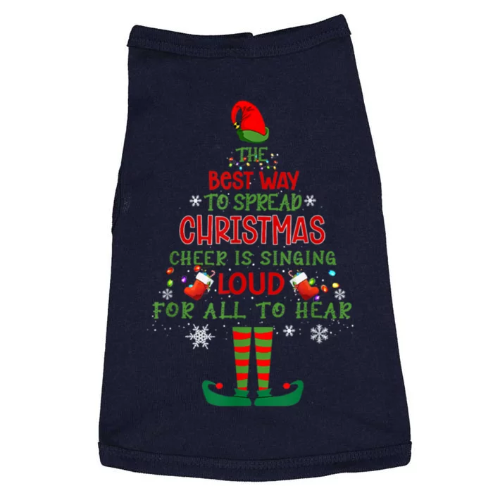 Spread Christmas Cheer Sing Out Loud Funny Festive Christmas Doggie Tank