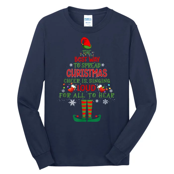 Spread Christmas Cheer Sing Out Loud Funny Festive Christmas Tall Long Sleeve T-Shirt