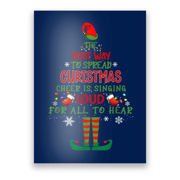 Spread Christmas Cheer Sing Out Loud Funny Festive Christmas Poster