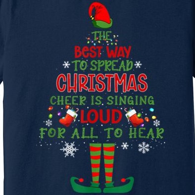 Spread Christmas Cheer Sing Out Loud Funny Festive Christmas Premium T-Shirt