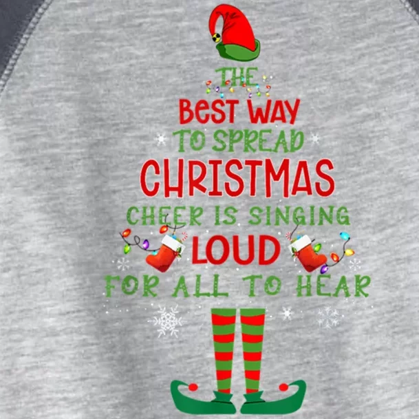 Spread Christmas Cheer Sing Out Loud Funny Festive Christmas Toddler Fine Jersey T-Shirt