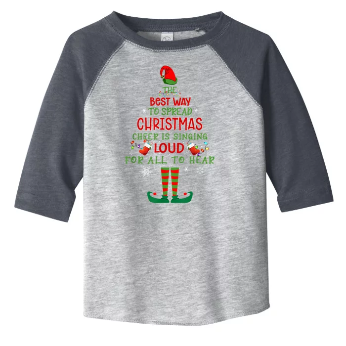 Spread Christmas Cheer Sing Out Loud Funny Festive Christmas Toddler Fine Jersey T-Shirt