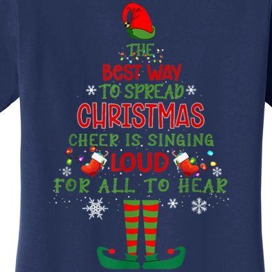 Spread Christmas Cheer Sing Out Loud Funny Festive Christmas Women's T-Shirt