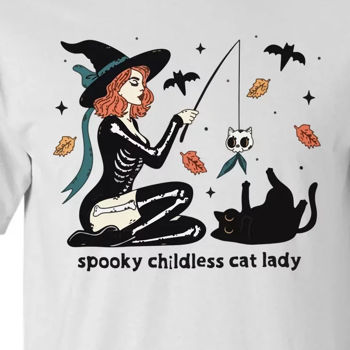 Spooky Childless Cat Lady Kamala Halloween Tall T-Shirt