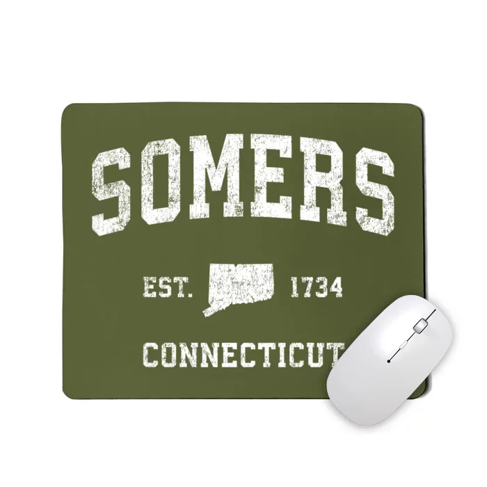 Somers Connecticut Ct Vintage Sports Mousepad