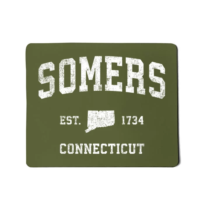 Somers Connecticut Ct Vintage Sports Mousepad