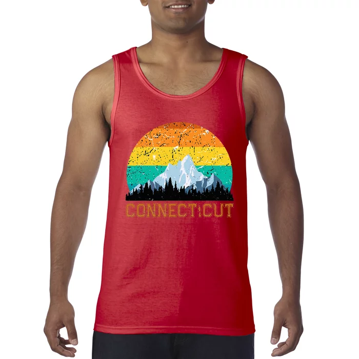 Sunset Connecticut Ct Souvenir Love Tank Top