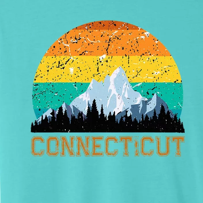 Sunset Connecticut Ct Souvenir Love ChromaSoft Performance T-Shirt