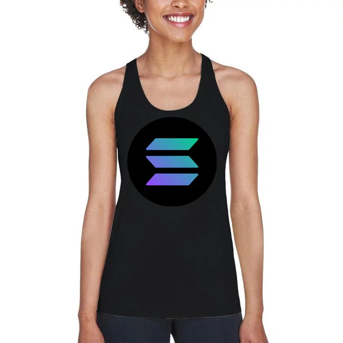 Solana Crypto Currency Women's Racerback Tank